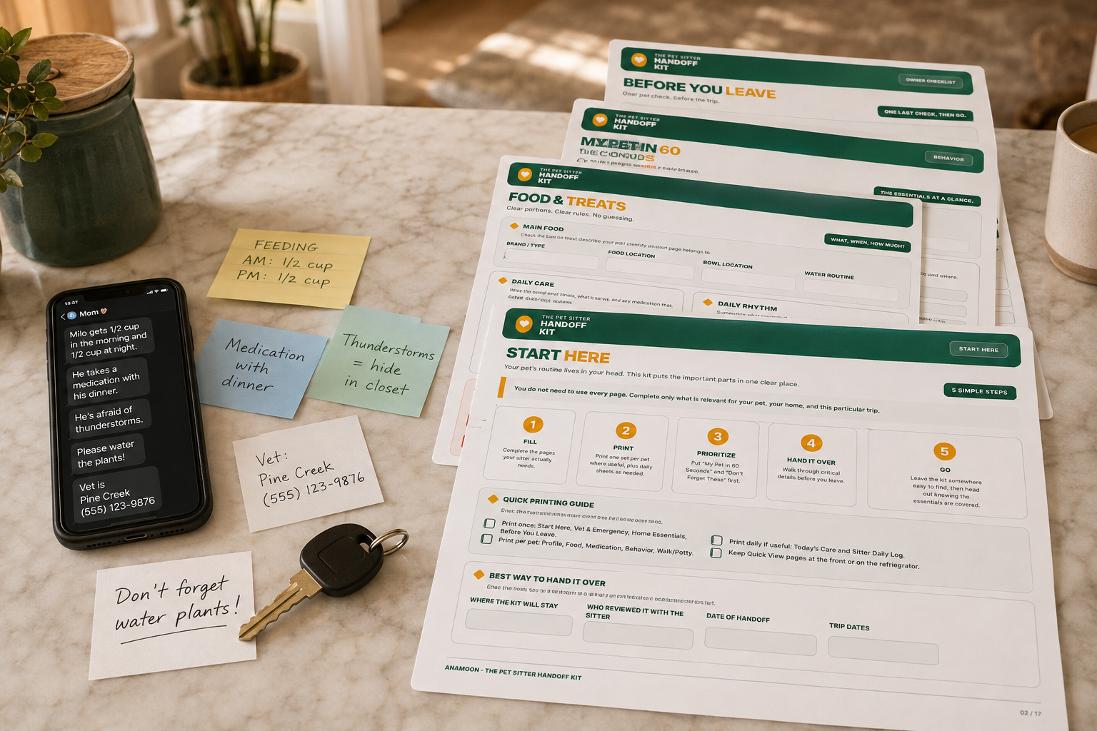 My Pet in 60 Seconds worksheet mockup